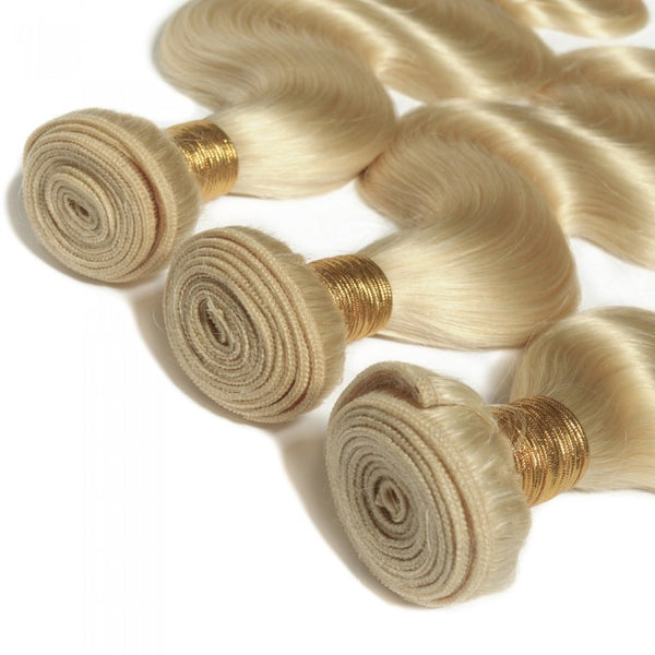 This is a Brazilian Body wave Blonde Virgin Hair