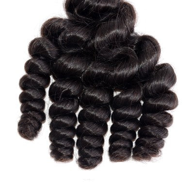 This is a Brazilian Loose Curly Virgin Human Hair