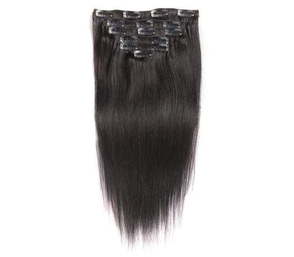 This is a Brazilian Straight Clip-in Virgin Human Hair