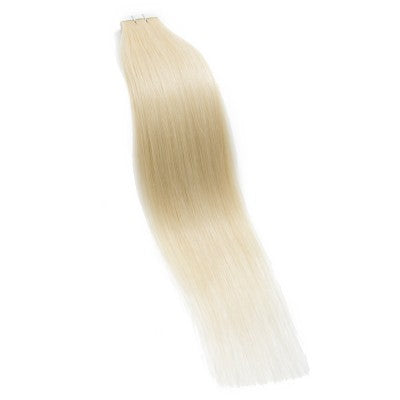 This is a Malaysian Tape-In Blonde Straight Virgin Hair